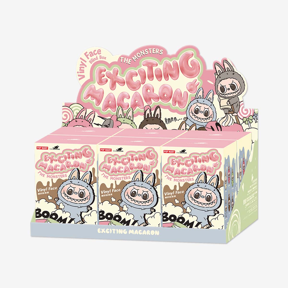 LABUBU THE MONSTERS Exciting Macaron Full Set 6 Blind Box